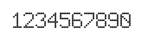 6×9数字点阵字体 ddN69AA1453