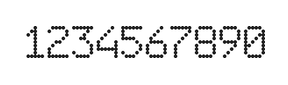 6×9数字点阵字体 ddN69AA1455