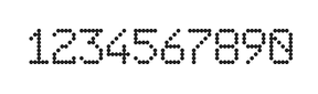 6×9数字点阵字体 ddN69AA1470