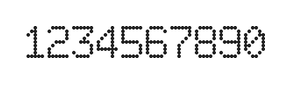6×9数字点阵字体 ddN69AA1474