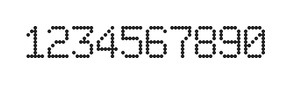 6×9数字点阵字体 ddN69AA1477