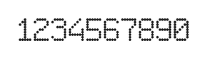 6×9数字点阵字体 ddN69AA1478