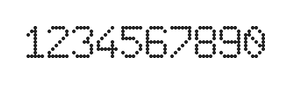 6×9数字点阵字体 ddN69AA1501