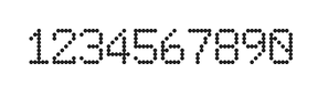 6×9数字点阵字体 ddN69AA1520