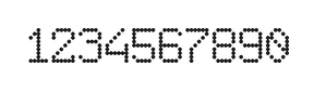 6×9数字点阵字体 ddN69AA1539