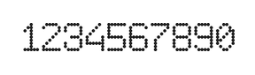 6×9数字点阵字体 ddN69AA1587