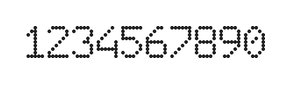6×9数字点阵字体 ddN69AA1590