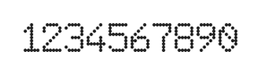 6×9数字点阵字体 ddN69AA1607