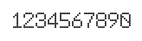 6×9数字点阵字体 ddN69AA1629