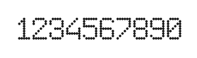6×9数字点阵字体 ddN69AA1631
