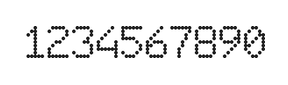 6×9数字点阵字体 ddN69AA1638