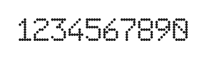 6×9数字点阵字体 ddN69AA1671