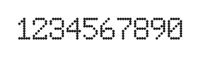 6×9数字点阵字体 ddN69AA1672