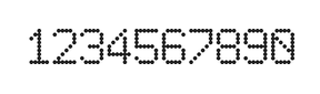 6×9数字点阵字体 ddN69AA1676