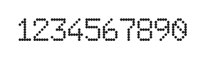 6×9数字点阵字体 ddN69AA1679