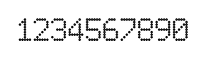6×9数字点阵字体 ddN69AA1688