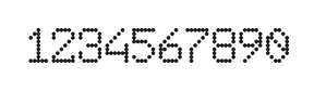 6×9数字点阵字体 ddN69AA1693