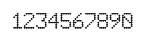 6×9数字点阵字体 ddN69AA1709