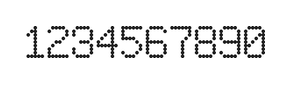 6×9数字点阵字体 ddN69AA1761