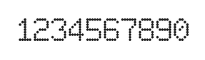 6×9数字点阵字体 ddN69AA1772