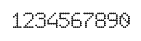 6×9数字点阵字体 ddN69AA1789