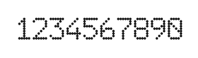 6×9数字点阵字体 ddN69AA1791