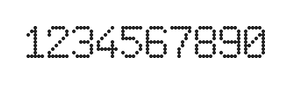 6×9数字点阵字体 ddN69AA1792