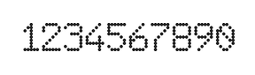 6×9数字点阵字体 ddN69AA1811