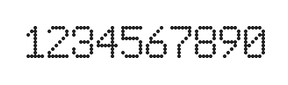 6×9数字点阵字体 ddN69AA1847