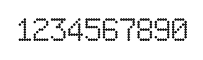 6×9数字点阵字体 ddN69AA1856