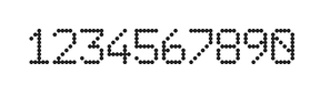 6×9数字点阵字体 ddN69AA1861