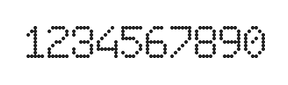 6×9数字点阵字体 ddN69AA1867