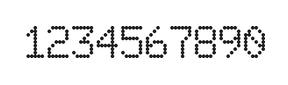 6×9数字点阵字体 ddN69AA1870