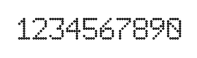 6×9数字点阵字体 ddN69AA1877