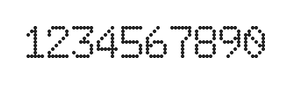 6×9数字点阵字体 ddN69AA1884