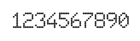 6×9数字点阵字体 ddN69AA1949