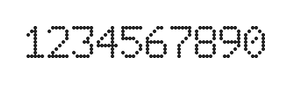 6×9数字点阵字体 ddN69AA1957