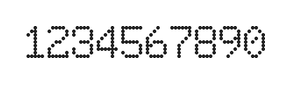 6×9数字点阵字体 ddN69AA1976
