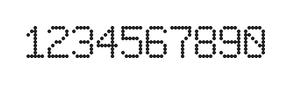 6×9数字点阵字体 ddN69AA1982