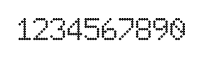 6×9数字点阵字体 ddN69AA1994