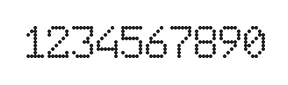 6×9数字点阵字体 ddN69AA1996