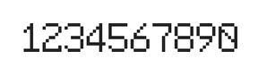 6×9数字点阵字体 ddN69AB0022