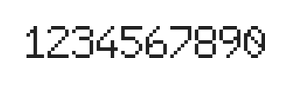 6×9数字点阵字体 ddN69AB0032