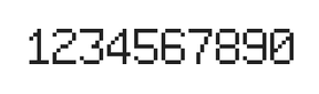 6×9数字点阵字体 ddN69AB0055