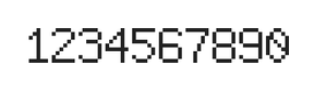 6×9数字点阵字体 ddN69AB0114