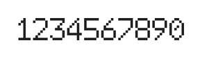 6×9数字点阵字体 ddN69AB0132