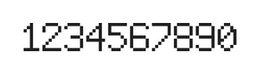6×9数字点阵字体 ddN69AB0140