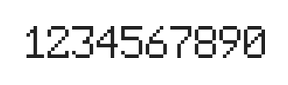 6×9数字点阵字体 ddN69AB0168