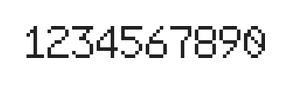 6×9数字点阵字体 ddN69AB0171