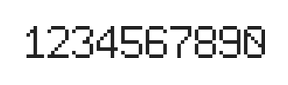 6×9数字点阵字体 ddN69AB0176